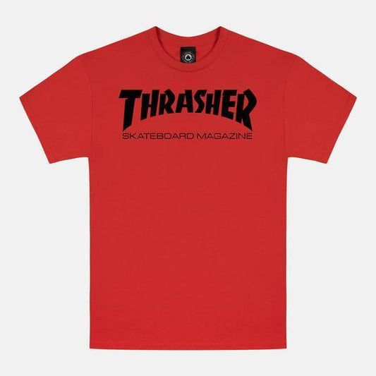 Thrasher Skate Mag T-Shirt Red - Black-Black Sheep Skate Shop