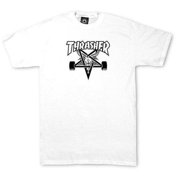 Thrasher SkateGoat T-Shirt White-Black Sheep Skate Shop