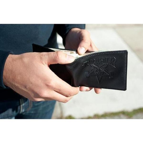 Thrasher Skategoat Leather Wallet Black-Black Sheep Skate Shop