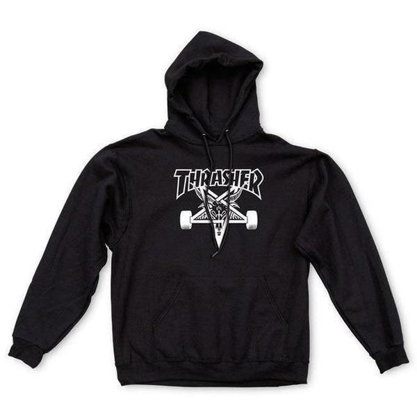 Thrasher Skategoat Pullover Hoody Black-Black Sheep Skate Shop