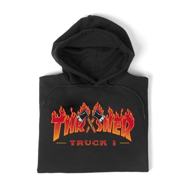 Thrasher Truck 1 Hoody Black-Black Sheep Skate Shop