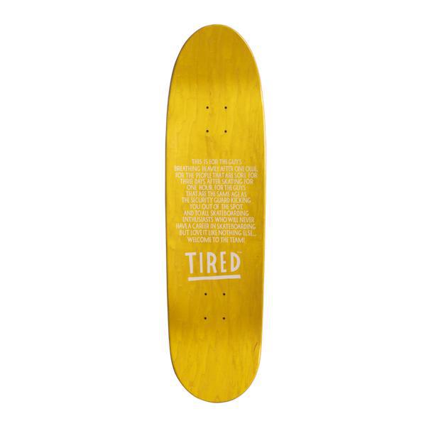 Tired Skateboards Cat Call Deal Shaped Deck 8.875" Assorted Wood Stain-Black Sheep Skate Shop