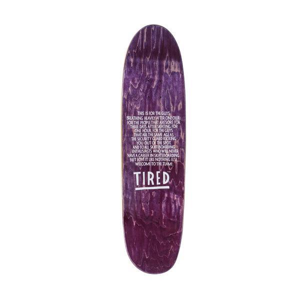 Wood Stain Logo Skateboard Deck Purple