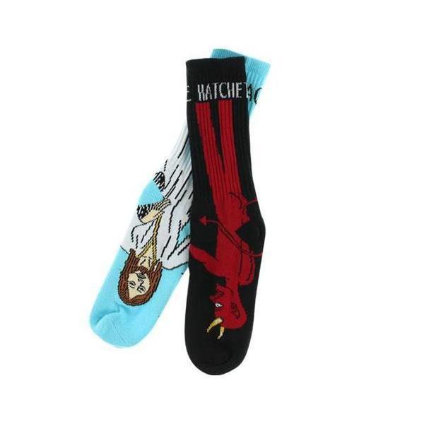 Toy Machine Bury The Hatchet Crew Sock Black - Blue-Black Sheep Skate Shop