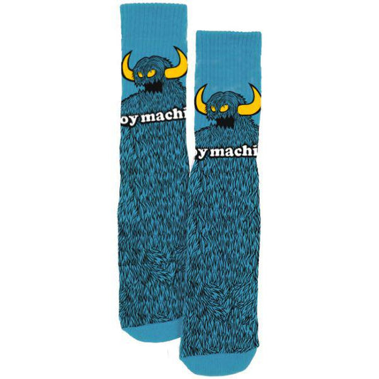 Toy Machine Furry Monster Crew Sock Blue-Black Sheep Skate Shop