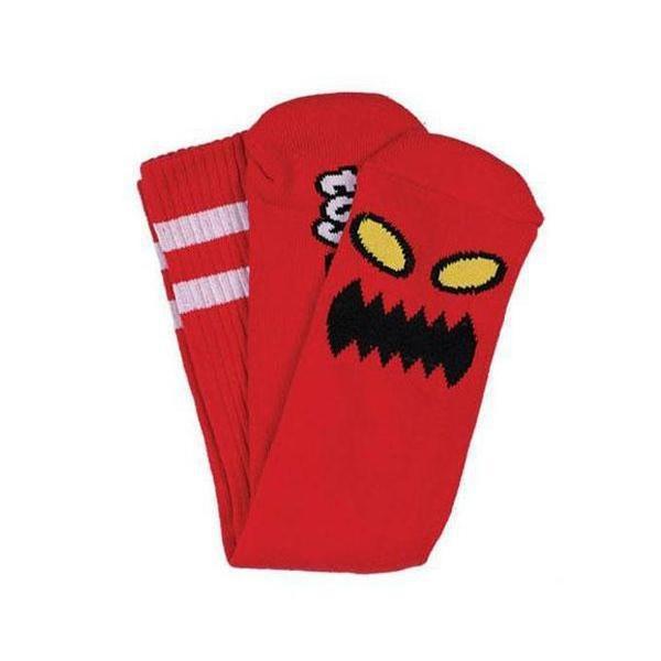 Toy Machine Monster Face Socks Red-Black Sheep Skate Shop