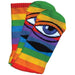 Toy Machine Sect Eye Stripe Sock Multi Rainbow-Black Sheep Skate Shop
