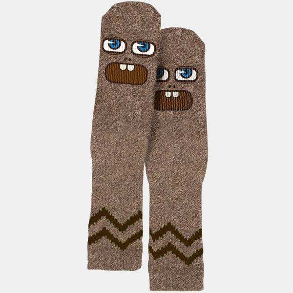 Toy Machine Skateboards Betard Crew Sock Brown Heather-Black Sheep Skate Shop