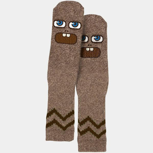 Toy Machine Skateboards Betard Crew Sock Brown Heather-Black Sheep Skate Shop