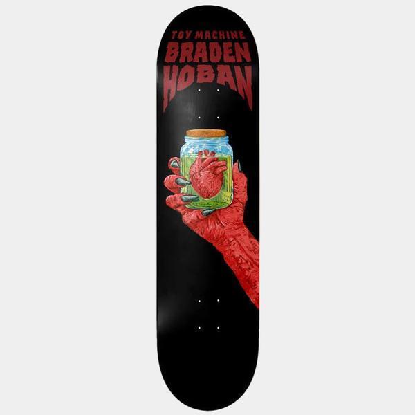 Toy Machine Skateboards Braden Hoban Heart Deck 8.25"-Black Sheep Skate Shop