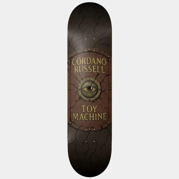 Toy Machine Skateboards Cordano Russell Faith Deck 8.75"-Black Sheep Skate Shop