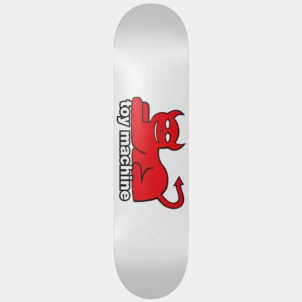 Toy Machine Skateboards Devil Cat Deck 8.25" White-Black Sheep Skate Shop