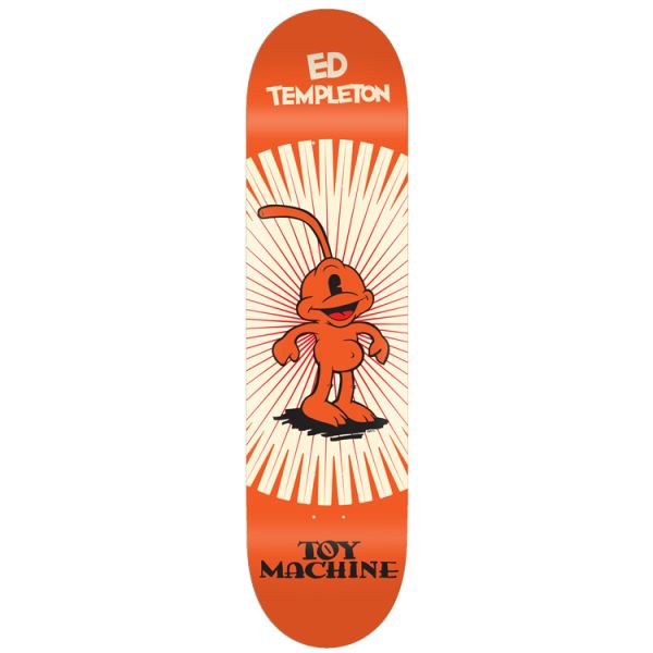 Toy Machine Skateboards Ed Templeton Toons Deck 8.75"-Black Sheep Skate Shop