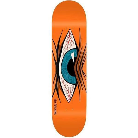 Toy Machine Skateboards Mad Eye Orange Deck 8.38"-Black Sheep Skate Shop