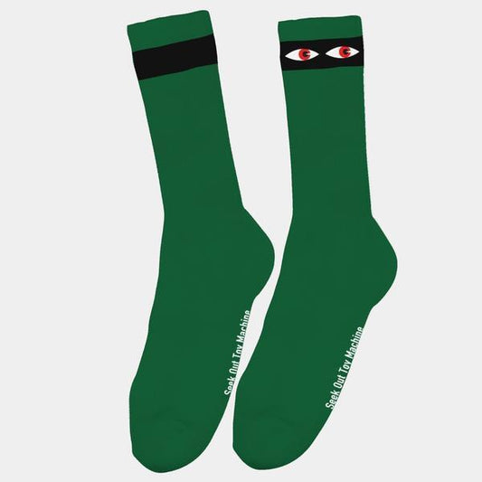 Toy Machine Skateboards Seek Crew Sock Green-Black Sheep Skate Shop