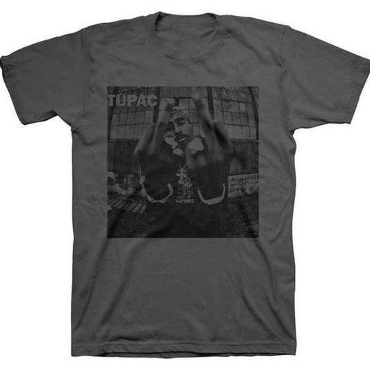 Tupac Bold Army Tee Charcoal-Black Sheep Skate Shop