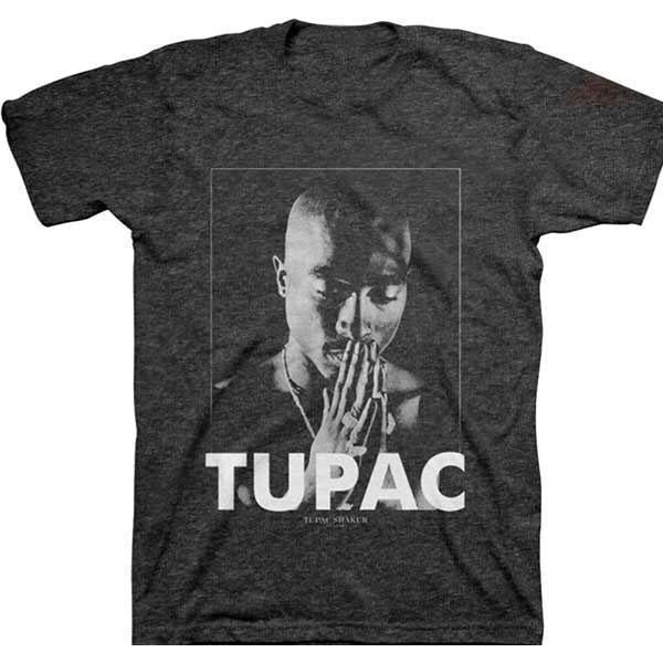 Tupac Praying Tee Charcoal-Black Sheep Skate Shop