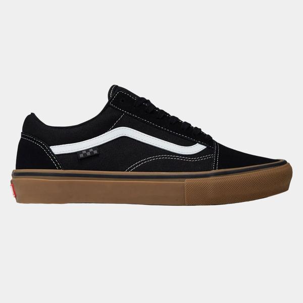 Vans Old Skool Pro Skate Shoes Black - Gum - White-Black Sheep Skate Shop