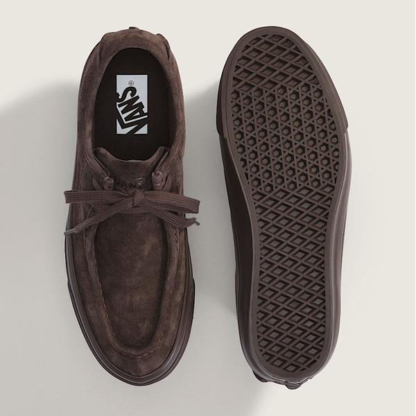 Vans Premium LX SF Moc Low Shoe Dark Brown-Black Sheep Skate Shop