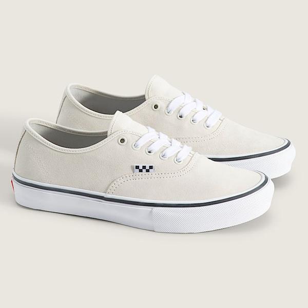 Vans Skate Authentic White - Gunmetal Grey-Black Sheep Skate Shop