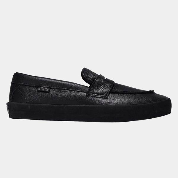 Vans Skate Loafer Shoe Leather Black - Black-Black Sheep Skate Shop