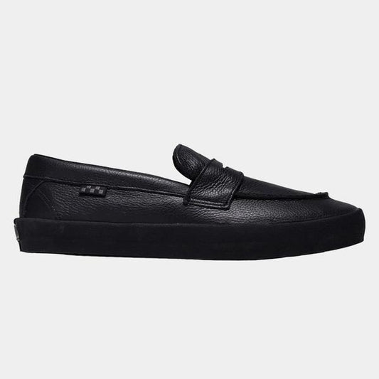 Vans Skate Loafer Shoe Leather Black - Black-Black Sheep Skate Shop