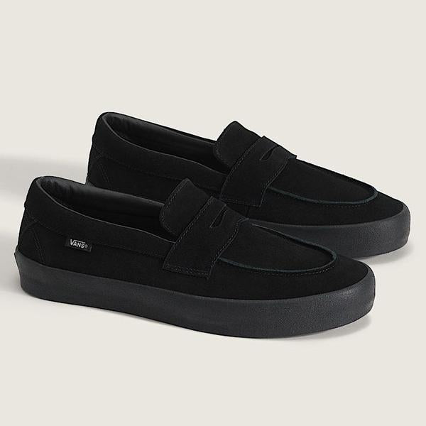 Vans Skate Loafer Shoe Suede Black - Black-Black Sheep Skate Shop