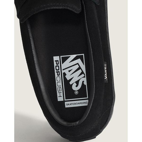 Vans Skate Loafer Shoe Suede Black - Black-Black Sheep Skate Shop