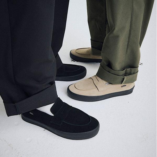 Vans Skate Loafer Shoe Suede Black - Black-Black Sheep Skate Shop