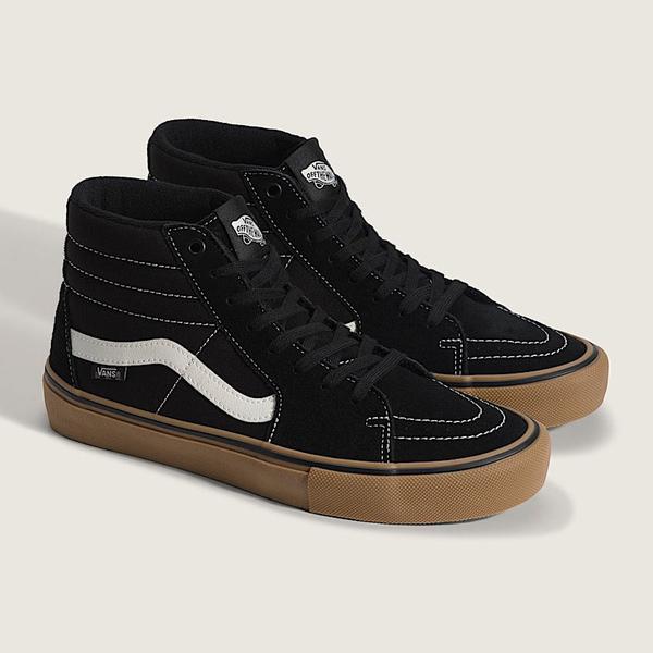 Vans Skate SK8-Hi Black - Gum - White-Black Sheep Skate Shop