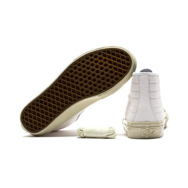 Vans vault sk8 hi white outlet leather