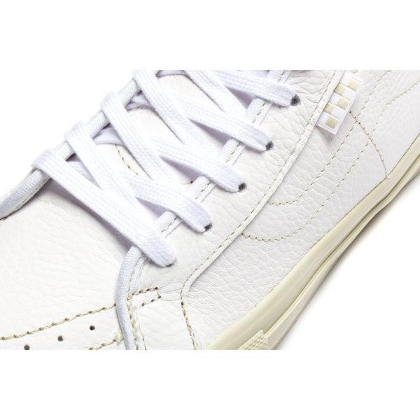 Vans vault sk8 hi white clearance leather