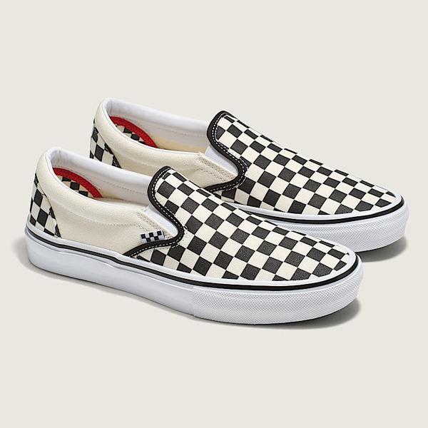 Vans Skate Slip On Checkerboard Black - Off White-Black Sheep Skate Shop