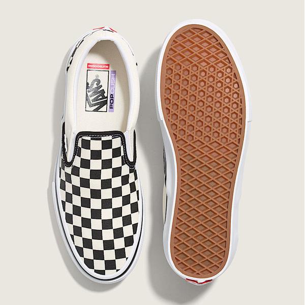 Vans Skate Slip On Checkerboard Black - Off White-Black Sheep Skate Shop
