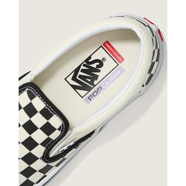 Vans Skate Slip On Checkerboard Black - Off White-Black Sheep Skate Shop