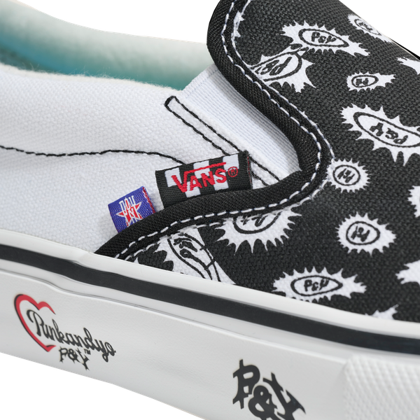 Vans x PUNKANDYO Skate Slip On Black - White-Black Sheep Skate Shop