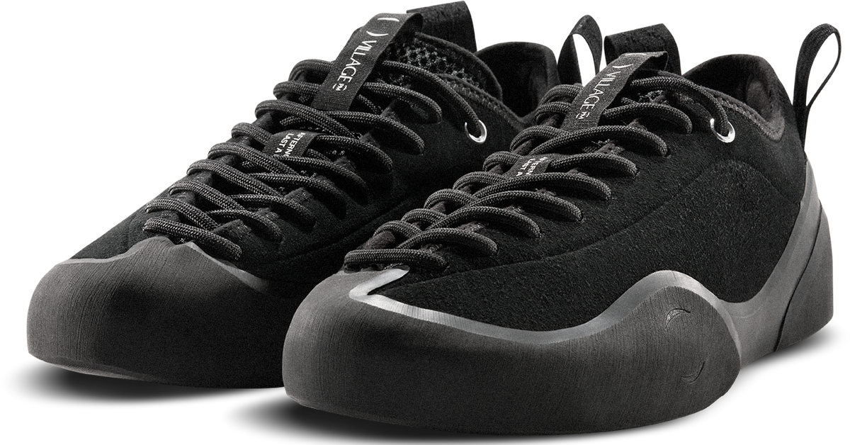 Village PM 1PM Skate Shoe Black - Natural Black-Black Sheep Skate Shop