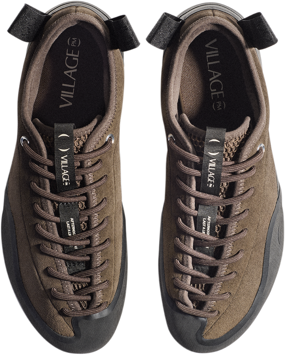 Village PM 1PM Skate Shoe Chocolate - Natural Black-Black Sheep Skate Shop