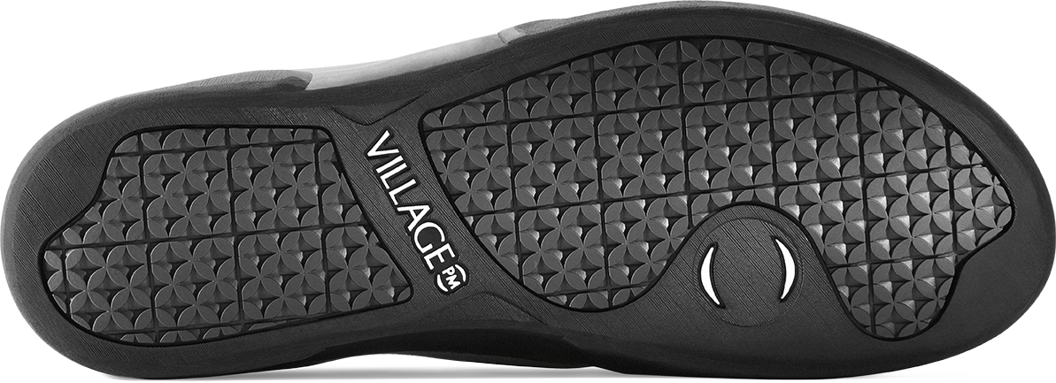 Village PM 1PM Skate Shoe Grey - Natural Black-Black Sheep Skate Shop