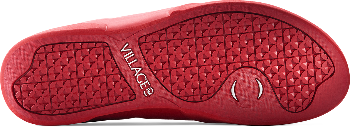 Village PM 1PM Skate Shoe Red LTR-Black Sheep Skate Shop