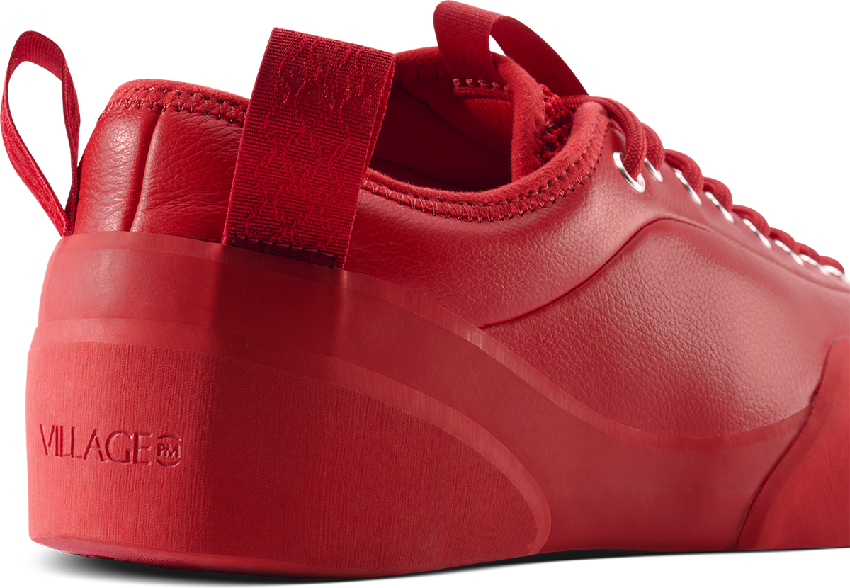 Village PM 1PM Skate Shoe Red LTR-Black Sheep Skate Shop