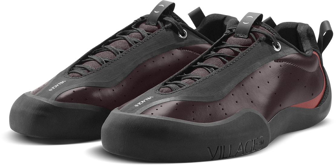 Village PM 2PM Skate Shoe Maroon - Natural Black-Black Sheep Skate Shop
