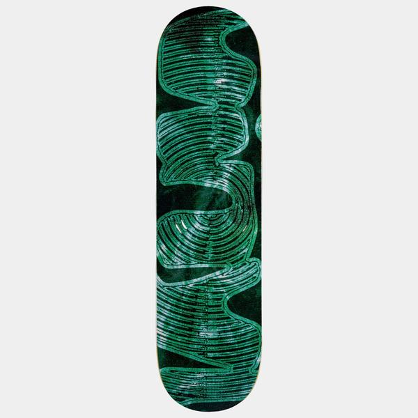 Vinyl Skateboards Green Logo Deck 8.5"-Black Sheep Skate Shop