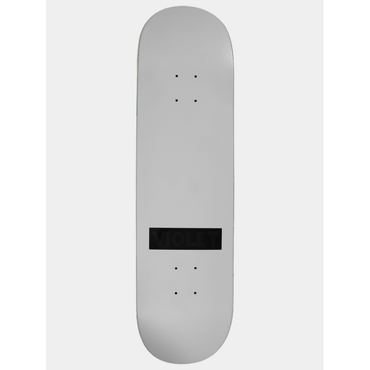 Violet Skateboards Black on Black Violet Stamp Deck 8.5"-Black Sheep Skate Shop