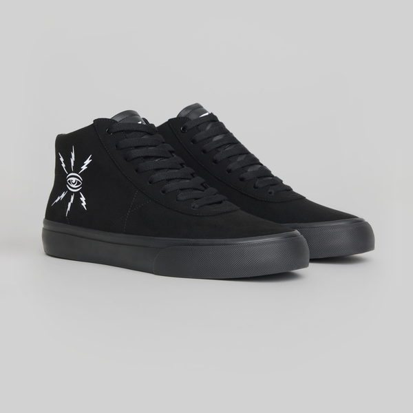 WAR SAW LTD x Ed Templeton Chapter Mid Synthetic Suede Black - Black-Black Sheep Skate Shop