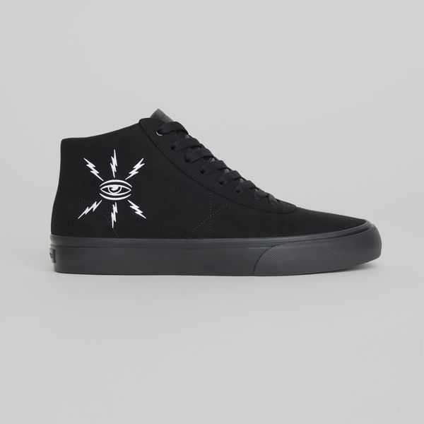 WAR SAW LTD x Ed Templeton Chapter Mid Synthetic Suede Black - Black-Black Sheep Skate Shop