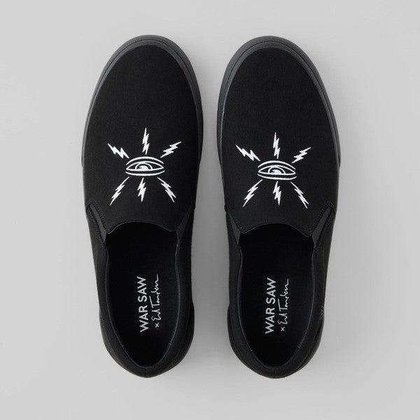 WAR SAW LTD x Ed Templeton Stranger Synthetic Suede Black - Black-Black Sheep Skate Shop