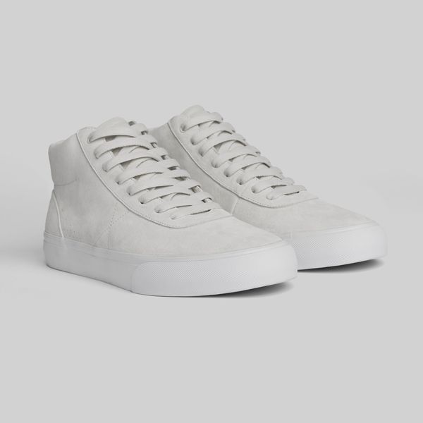 WARSAW LTD Chapter Mid Pig Suede White - White – Black Sheep