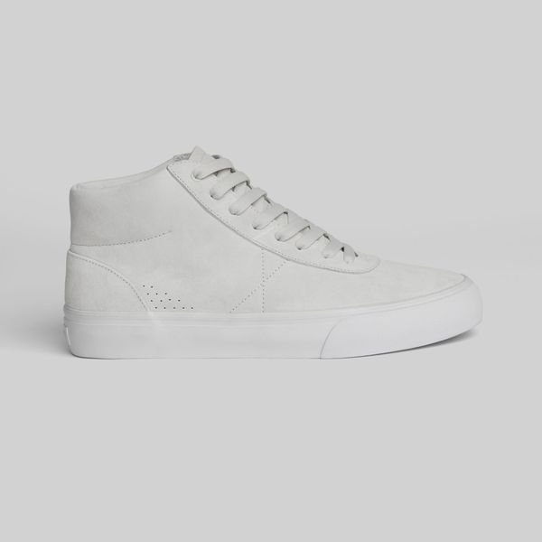 WARSAW LTD Chapter Mid Pig Suede White - White-Black Sheep Skate Shop