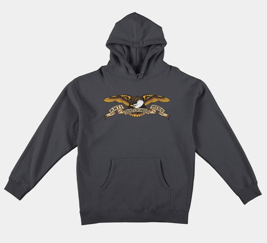 Anti Hero Skateboards Classic Eagle Hoody Charcoal
